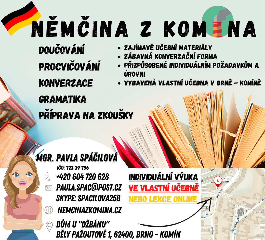 Leták - němčina z komína